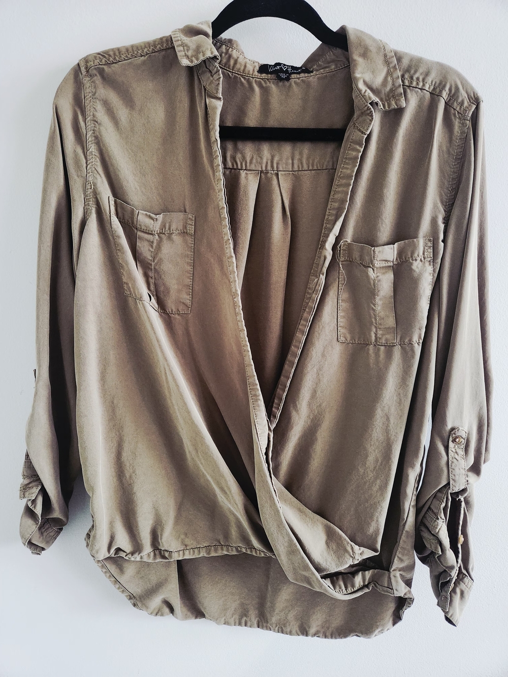 Open Front Blouse